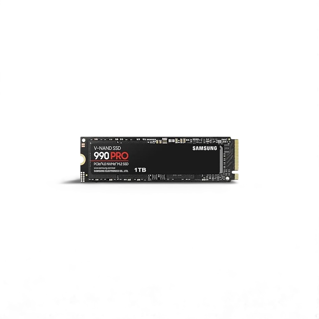 Samsung 990 Pro 1TB Gen4 NVMe SSD 7450MB/s 6900MB/s R/W 1550K/1200K IOPS 600TBW 1.5M Hrs MTBF for PS5 5yrs