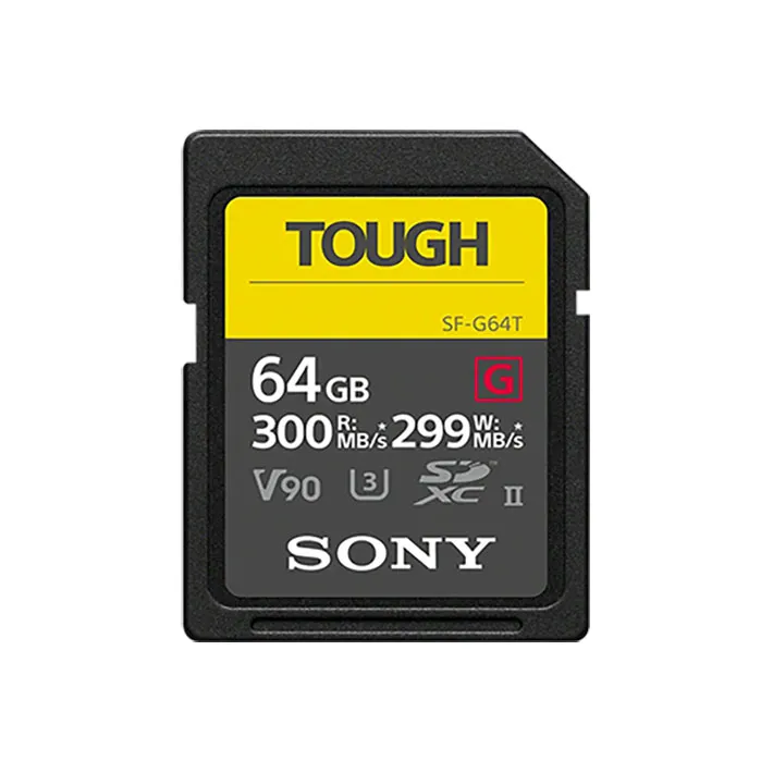 Sony 64GB SF-G64T/T1 SF-G TOUGH Series UHS-II SDXC Memory Card